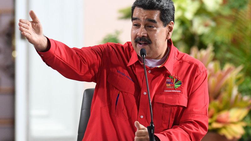 Fotografija: ZDA so doslej proti vladi Nicolasa Madura državnim podjetjem in posameznikom uvedle že več sankcij, tokratni ukrep pa je obsežen. FOTO: Federico Parra/AFP