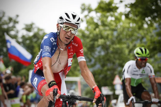 Jani Brajkovič med 25. dirko po Sloveniji junija 2018. FOTO: Uroš Hočevar