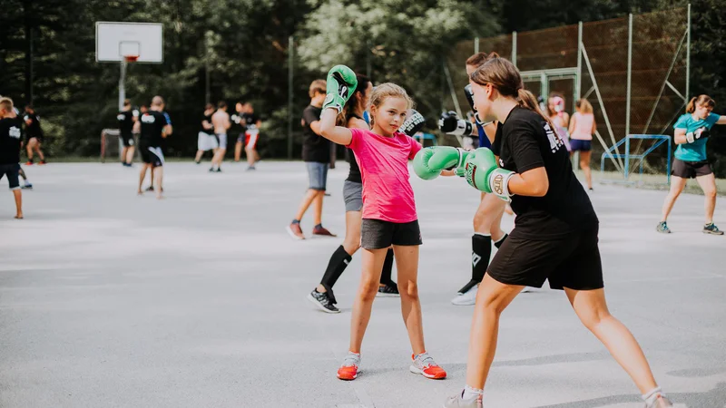 Fotografija: Popoldanski trening je bil namenjen boksarski tehniki. FOTO: Dejan Lukič