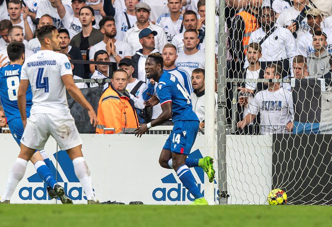 Richmond Boakye je zabil gol za Crveno zvezo v Københavnu. FOTO: Reuters