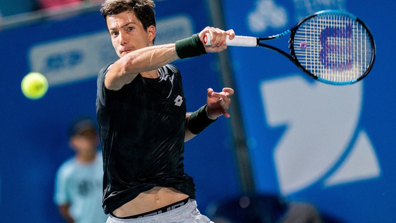 Fotografija: Aljaž Bedene je na 80. mestu najvišje uvrščeni Slovenec na lestvici ATP. FOTO: Sportida