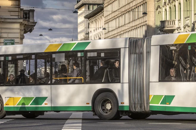 Bolgarka je v štirih mesecih leta 2017 na mestnem avtobusu LPP številka 2, 6, 8, 9 in 25 ter na avtobusnem postajališču kot po tekočem traku iz torbic potnikov oziroma potnic kradla denarnice. Foto Voranc Vogel/delo
