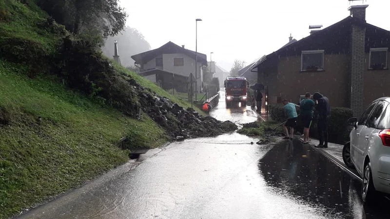 Fotografija: Neurje v Vuzenici. FOTO: PGD Vuzenica