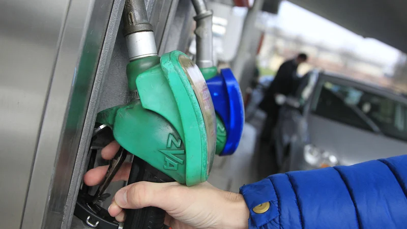 Fotografija: Liter bo cenejši za 2,8 centa. Cena dizelskega goriva ostaja nespremenjena. Foto Leon Vidic