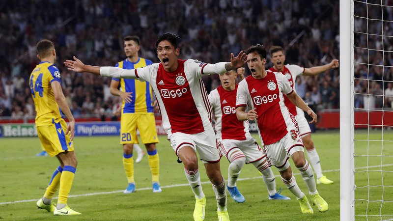 Fotografija: Apoel je na povratni tekmi proti Ajaxu izgubil z 0:2, prva tekma se je končala z 0:0. FOTO: Maurice Van Steen/AFP