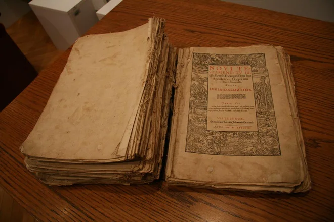 Ne smemo zanemariti Brižinskih spomenikov, Biblije Dalmatina, prevoda svetega pisma (natisnjen med prvimi v krogu evropskih narodov). Ja, tudi zato uporabljajmo besedo našo po domače. Ponosno! Foto Janoš Zore