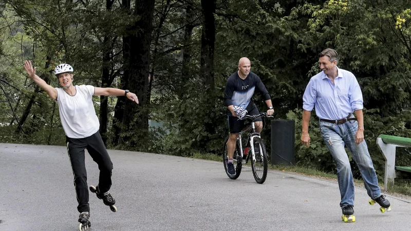 Borut Pahor kotalka z estonsko predsednico. FOTO: Sta