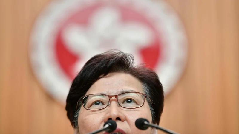 Fotografija: Carrie Lam. FOTO: AFP