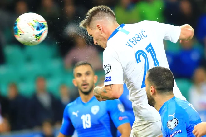 Benjamin Verbič je Sloveniji pripeljal zmago. FOTO: Tomi Lombar/Delo