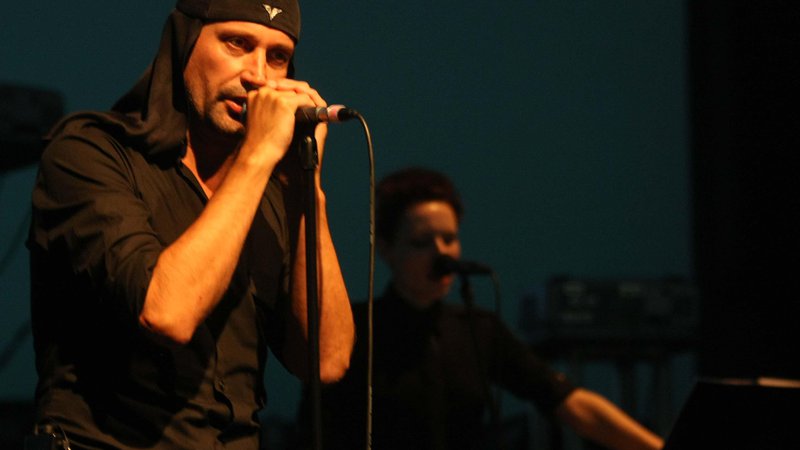 Fotografija: Laibach na otvorivenem koncertu v Kino Šiška 18. 9. 2009 Foto Tomi Lombar