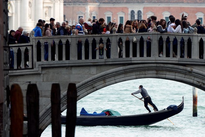 Benetke so turisti preplavili že pred leti. Foto Reuters