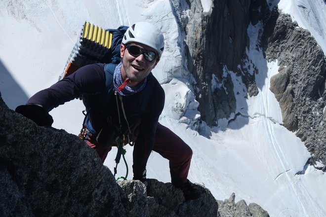 Direktor ljubljanskega plezalnega centra Matjaž Jeran je tudi vrhunski alpinist in gorski vodnik. Foto osebni arhiv