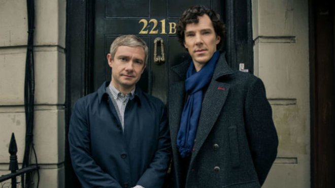 Med televizijski serijami mu je še vedno všeč Sherlock na BBC. FOTO: arhiv BBC<br />
 