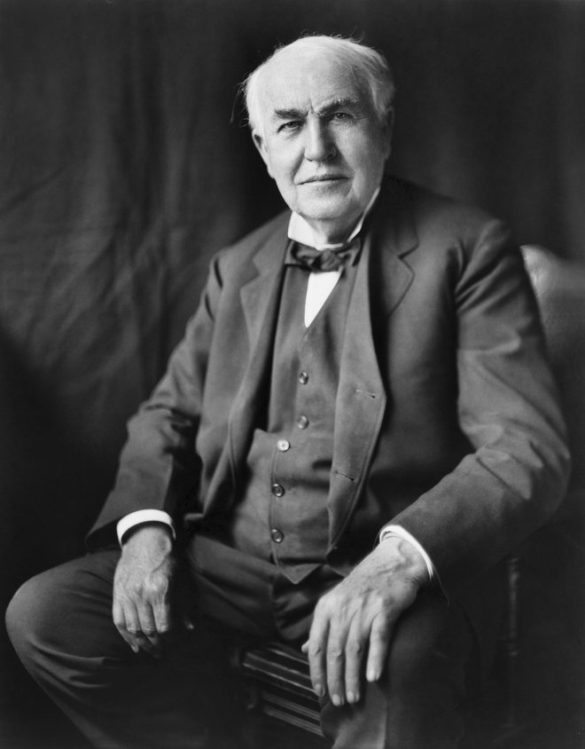 Thomas Alva Edison je bil tudi oče šestih otrok. Fotografije Wikimedia