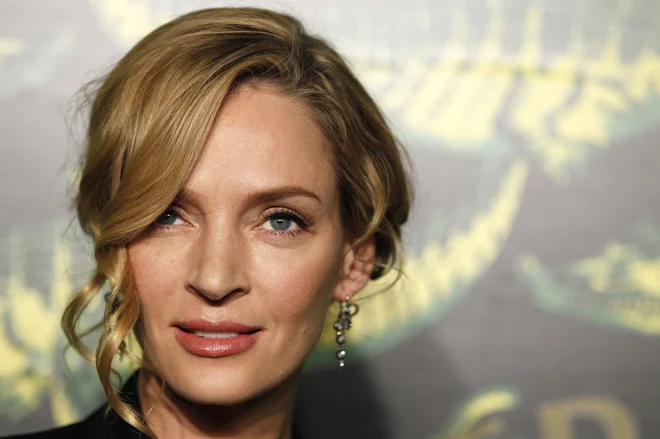 Uma Thurman, plavolasa modrooka lepotica, je zelo prepričljiva tudi v brutalnih akcijskih vlogah. FOTO: Reuters