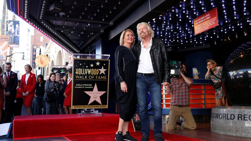 Fotografija: Richard Branson z ženo Joan Templeman. FOTO: Mario Anzuoni/Reuters