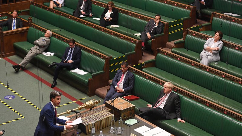 Fotografija: Po morebitni potrditvi v poslanski zbornici bo predlog zakona o notranjem trgu obravnavala še lordska zbornica. FOTO: Jessica Taylor via Reuters