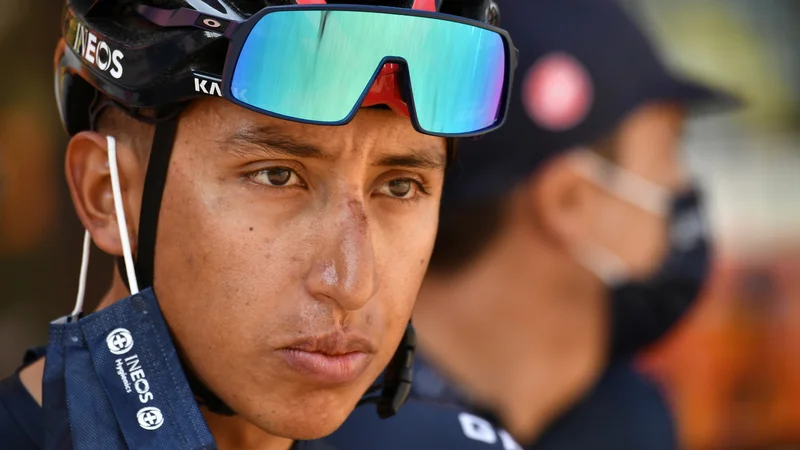 Fotografija: Egan Bernal ima dovolj, Toura ne bo nadaljeval. FOTO: Marco Bertorello/Reuters