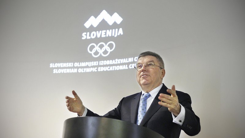 Fotografija: Thomas Bach je obiskal slovenske kandidate za nastop na olimpijskih igrah v Tokiu. FOTO: Leon Vidic/Delo