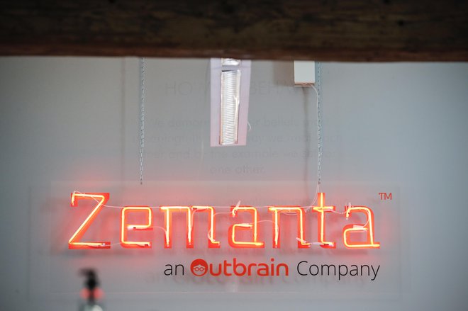 Poslovanje in uspeh Zemante sta neločljivo povezana z matičnim Outbrainom. FOTO: Uroš Hočevar/Delo