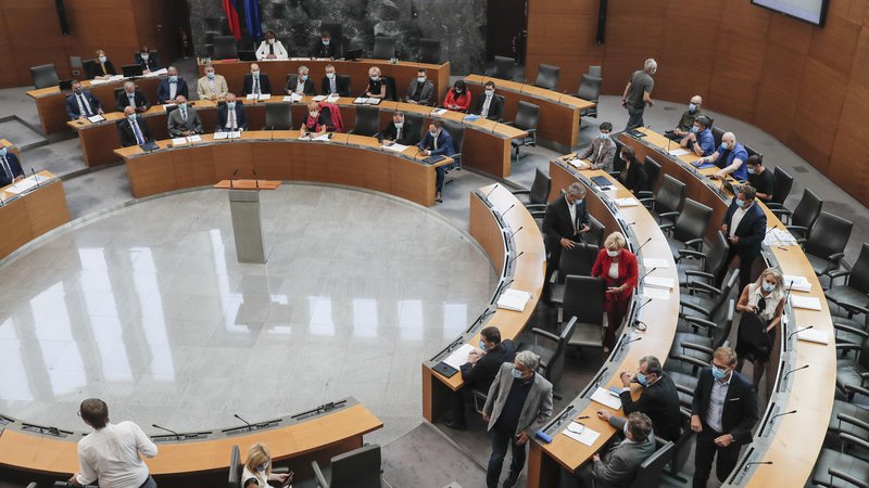 Fotografija: Rebalans je prepričal večino poslancev, podprli so ga tudi v opozicijski SNS. Foto Uroš Hočevar