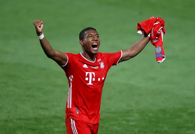 Dunajčan David Alaba je med udarnimi Bayernovimi aduti, pri klubu pa se z njim zapleta glede nove pogodbe. FOTO: Matthew Childs/Reuters