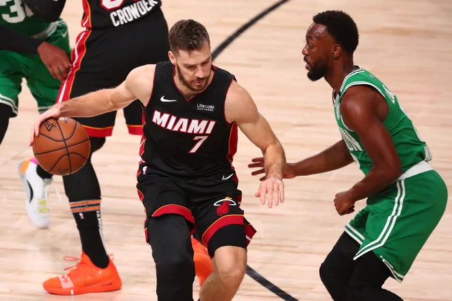 &raquo;Moštvo je povsem osredotočeno na dvoboj z Bostonom,&laquo; je poudaril Goran Dragić, eden od najmočnejših orožij Miamija na poti do velikega finala v najmočnejšem klubskem košarkarskem tekmovanju. FOTO: Kim Klement/USA TODAY Sports