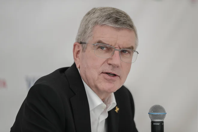 Thomas Bach je pred dnevi obiskal Slovenijo. FOTO: Uroš Hočevar