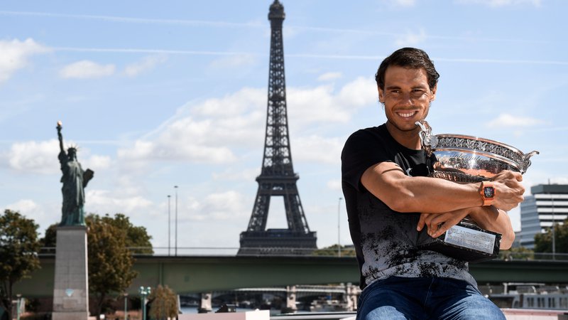 Fotografija: Rafael Nadal je teniški kralj Pariza, osvojil je že 12 naslovov. FOTO Christophe Simon/AFP