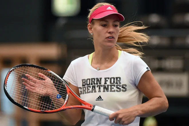 Angelique Kerber, uvodna tekmica Kaje Juvan v Parizu, je že dolgo med najbolj priljubljenimi nemškimi športnicami. FOTO: Hendrik Schmidt/AFP