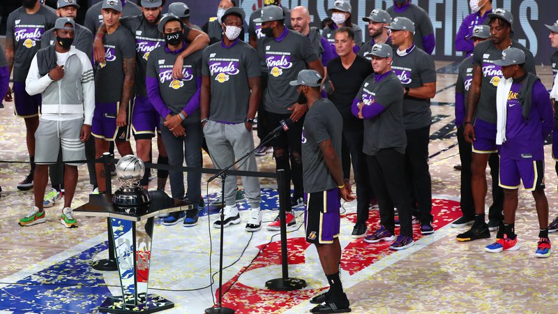 Fotografija: LA Lakers z LeBrona Jamesom v glavni vlogi pišejo zgodovino NBA, še 31. se je moštvo iz Los Angelesa uvrstilo v veliki finale. FOTO: Kim Klement/USA TODAY Sports
