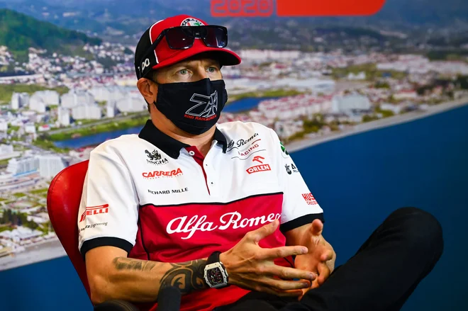 V Sočiju sta slavila dva Finca, Valtteri Bottas in Kimi Räikkönen, slednji na fotografiji.<strong> </strong>FOTO: Mark Sutton/AFP