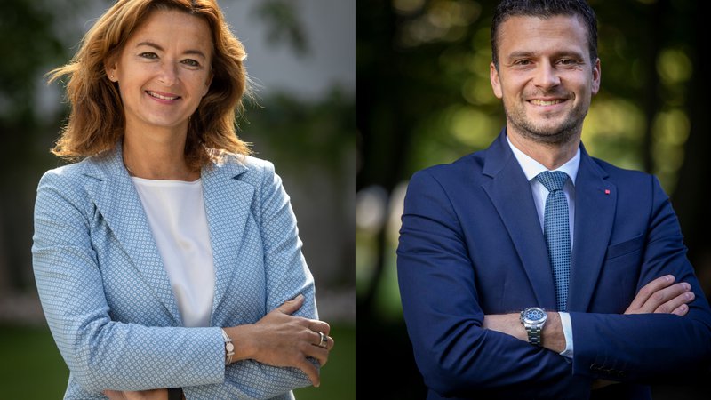Fotografija: Kandidata za vodenje SD sta Tanja Fajon in Jani Prednik. FOTO: Voranc Vogel/Delo


 