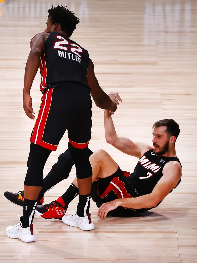 Jimmy Butler je Gogijev mlajši brat »Zouki«. FOTO: Kevin C. Cox/AFP