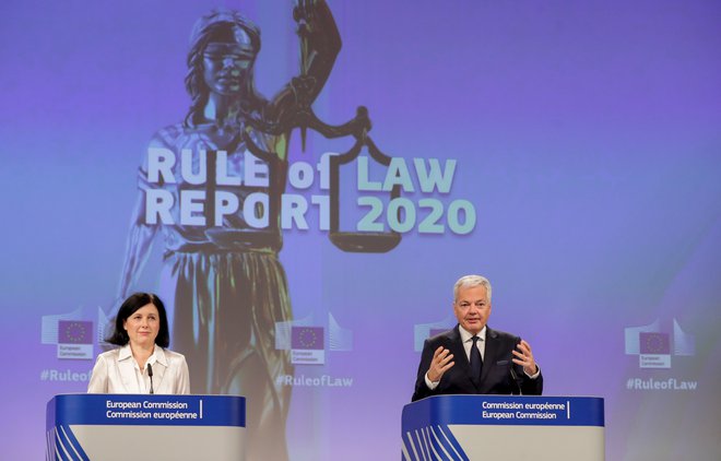 Evropska komisija je objavila prvo poročilo o stanju vladavine prava v EU. FOTO: Reuters