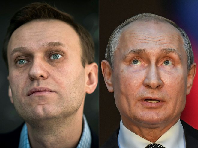 Navalni ne vidi druge razlage kot to, da je za njegovo zastrupitev odgovoren Putin. FOTO: Tiziana Fabi/AFP