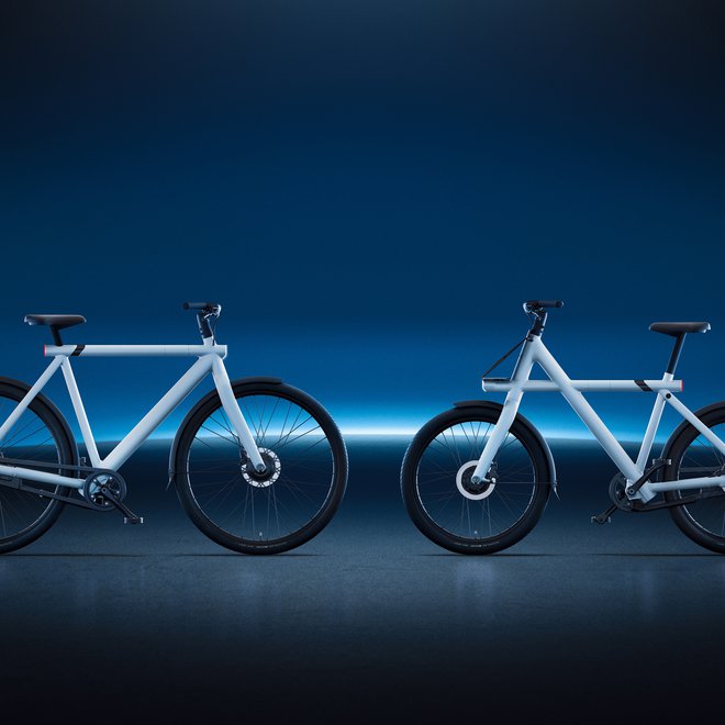 Električni kolesi znamke VanMoof, modela S3 in X3. Foto VanMoof