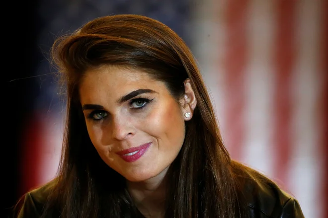 Prej direktorica komunikacij Trumpove Bele hiše in zdaj svetovalka Hope Hicks. FOTO: Carlo Allegri/Reuters