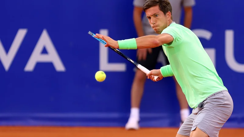 Fotografija: Aljaž Bedene se med dvojicami ni prebil v 3. krog Roland-Garrosa.
FOTO: Željko Hajdinjak/Cropix