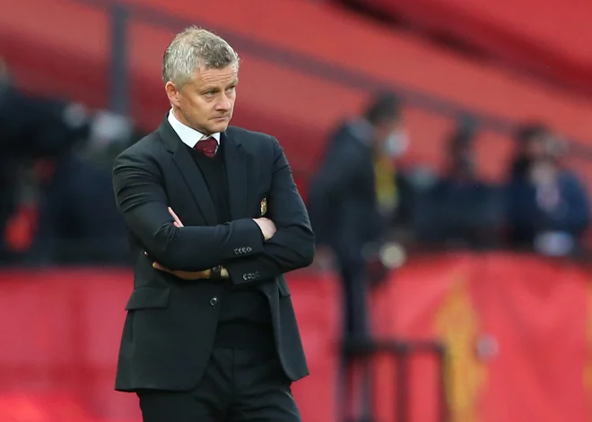 Ole Gunnar Solskjær bo težko zadržal službo. FOTO: Alex Livesey/Reuters