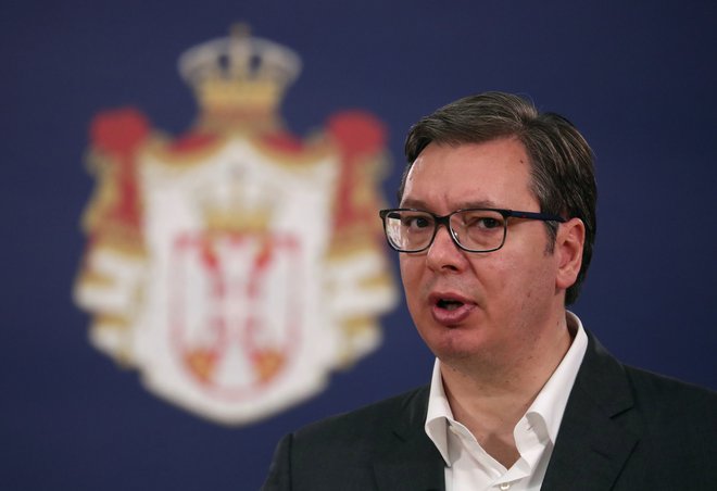 Ano Brnabić je Aleksandar Vučić javno pohvalil, da je dobro delovala, vodila disciplinirano in odgovorno politiko ter branila interese Srbije. FOTO: Marko Djurica/Reuters