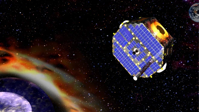 Umetniška upodobitev satelita IBEX. Foto NASA GSFC