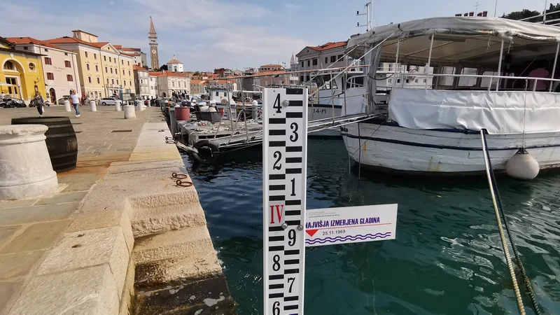 Fotografija: Kako bi rešili PIran pred potopom? FOTO: Boris Šuligoj/Delo