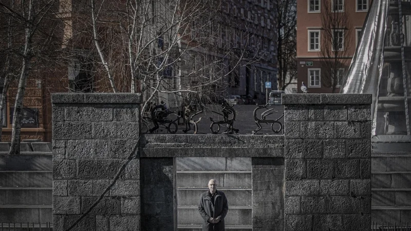 Fotografija: Mitja Čander, pisatelj urednik, esejist. FOTO: Voranc Vogel/Delo