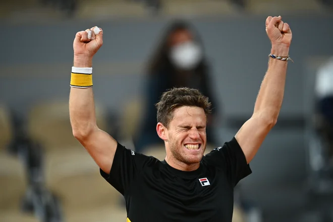 Argentinec Diego Schwartzman je izurjen za dolge dvobvoje. FOTO: Anne-christine Poujoulat/AFP