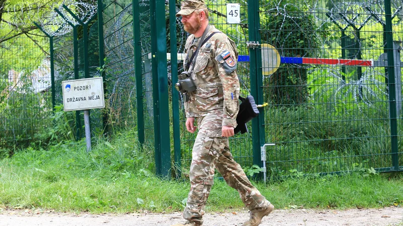 Fotografija: Aktivacija vojske za zaščito južne meje je znova na dnevnem redu, bo vladi tokrat uspelo prepričati dve tretjini poslancev, da podpre njen predlog? FOTO: Tomi Lombar/delo