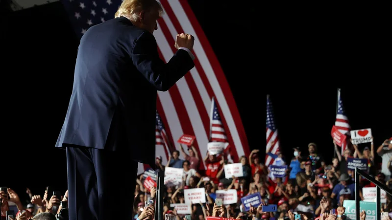 Fotografija: Ameriški predsednik Donald Trump na Floridi. FOTO: Jonathan Ernst/Reuters