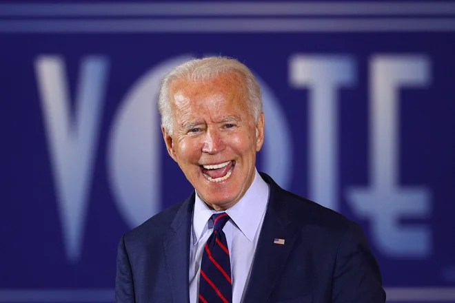 Demokratski predsedniški kandidat Joe Biden je nastopil v Ohiu. Foto Tom Brenner Reuters