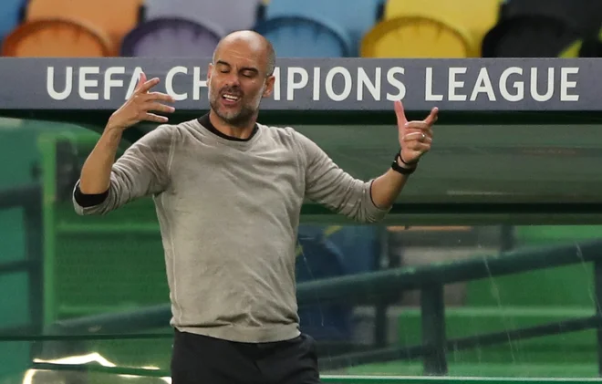 Pepu Guardioli se z Manchester Cityjem evropska lovorika izmika. FOTO: Miguel A. Lopes/Reuters