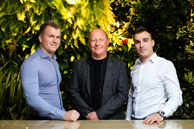 Anže Pirnar, Roman Pirnar, Gašper Pirnar delajo na dolgi rok, v uspeh čez noč ne verjamejo. FOTO: arhiv podjetja